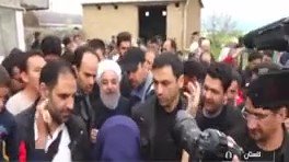 اعتراض یک خانوم حادثه دیده گلستانی به روحانی