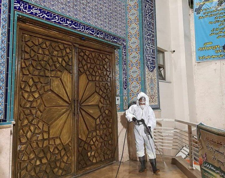  ضدعفونی ١٠٠٠ مسجد در تهران