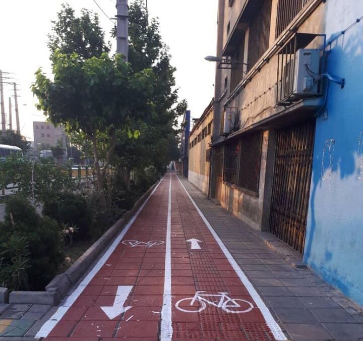 ساخت ۱۰ هزار و ۵۰۰ متر مسیر دوچرخه در تهران