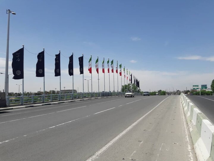 فضاسازی معابر منطقه ۱۹ و محورهای منتهی به حرم مطهر برای برگزاری مراسم ارتحال

