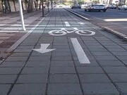 مسیر ویژه دوچرخه سواری درخیابان امام خمینی (ره) به بهره برداری می رسد
