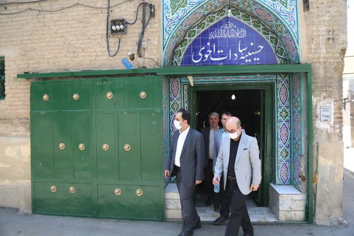 بازدید اعطا عضو شورای شهر تهران از اماکن تاریخی و جاذبه های گردشگری قلب تهران