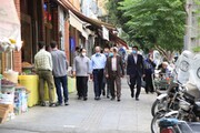 بازدید معاون شهرسازی و معماری شهرداری تهران و شهردار منطقه ۱۲ از بازار امین السلطان