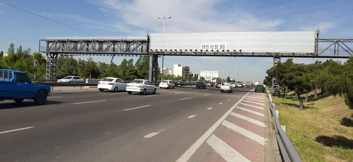  پل عابر پیاده در اتوبان شهید فهمیده ساخته می شود