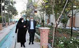 بازدید مدیران شهری از پروژه‌ خیالستان زندگی باغ ایرانی سازور