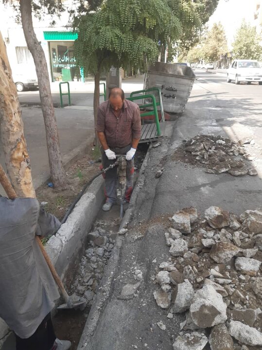 تبدیل انهار به کانیو در معابر شمال شرق تهران