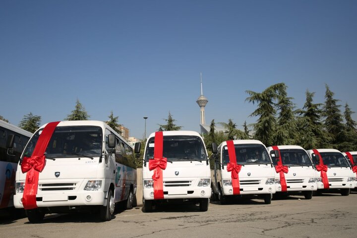 ۱۰۰ دستگاه اتوبوس و مینی بوس داخلی به ناوگان حمل و نقل عمومی اضافه شد