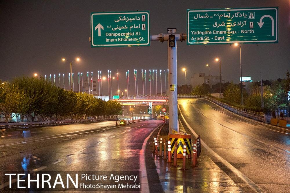 منع تردد شبانه در تهران
