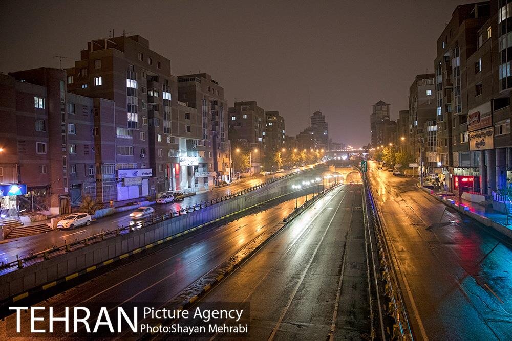 منع تردد شبانه در تهران