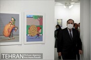 بازدید سفیر فرانسه در ایران از نمایشگاه «تهران از منظر هنرمندان»