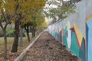 نمایش طیف گسترده رنگ ها بر دیواره های بوستان نرگس در منطقه ۱۹