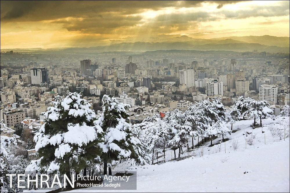 طبیعت برفی شمال تهران