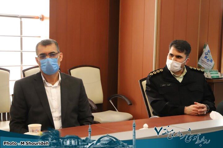 مراسم تکریم و معارفه رئیس یگان حفاظت منطقه ۷ 
