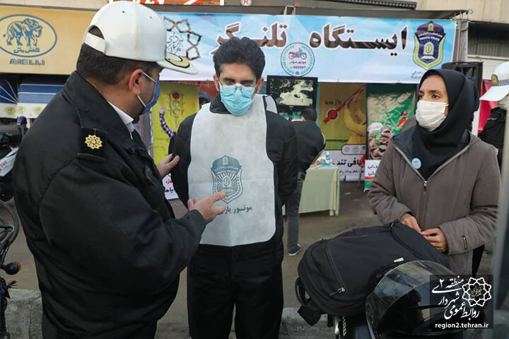 مانور موتور سوار خوب در میدان توحید برگزار شد