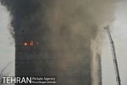 ورود ایمنی  به تهران و تجهیزات به آتش نشانی پس از حادثه پلاسکو