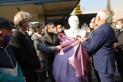 نصب سردیس زنده یاد جعفر کاشانی مقابل باشگاه شاهین 