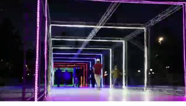ایجاد تونل نوری در بوستان ملت