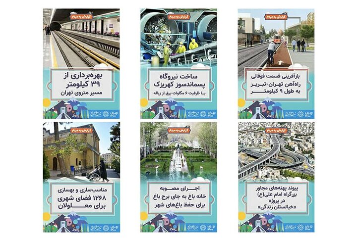 تبیین اقدامات شهرداری تهران با عنوان «گزارش به مردم»