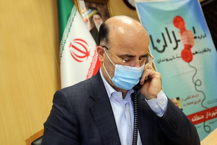 ارتباط تلفنی شهردار منطقه ۶ تهران با شهروندان