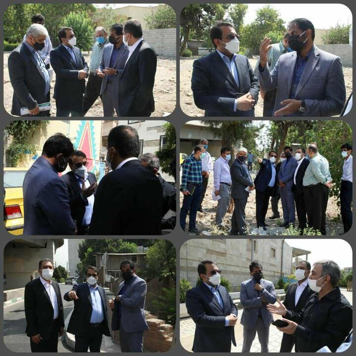 بازدید مدیران شرکت برق از منطقه ١٧