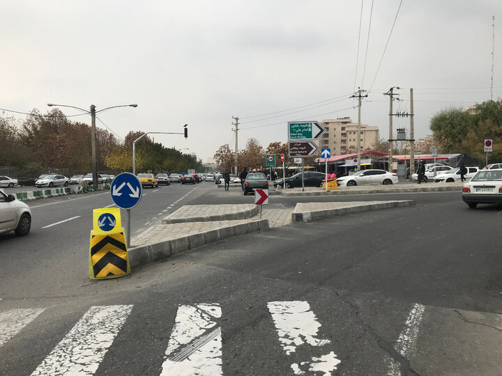 اصلاح هندسی و روان سازی ترافیک در معابر شمال شرق تهران