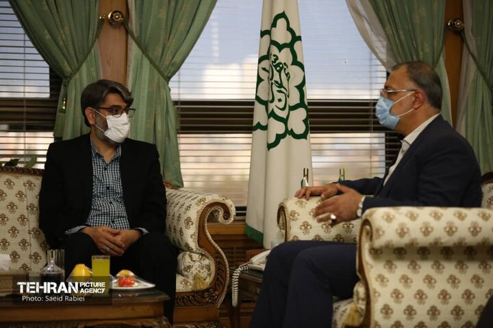 دیدار شهردار تهران و رئیس سازمان زندانها