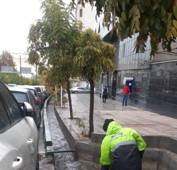استقرار نیروهای خدمات شهری در نقاط حادثه‌خیز منطقه ۳