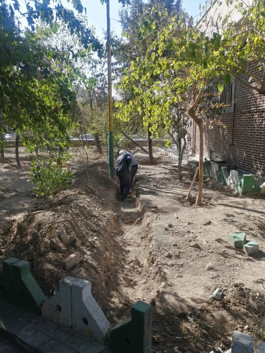 بخشی از اراضی پادگان جی دیوار کشی شد