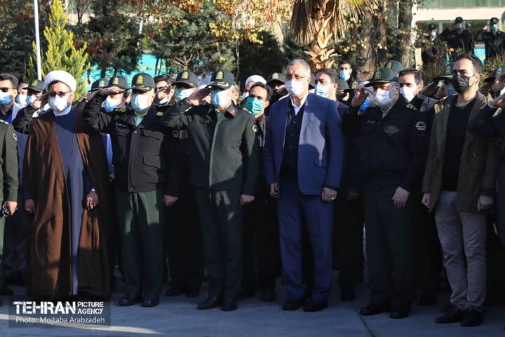 وداع و تشییع پیکر فرمانده یگان حفاظت شهرداری تهران