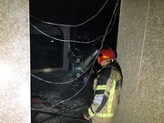 آتش سوزی در مجتمع تجاری ۶ طبقه در تجریش