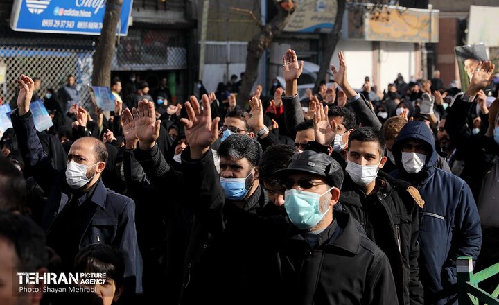 برگزاری مراسم تشییع شهید طلبه «عبدالله پولادوند» در منطقه ۱۸