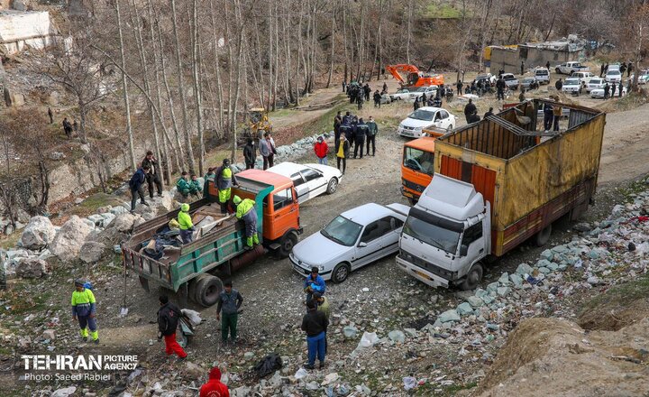 تخریب پاتوق‌های غیرقانونی معتادان متجاهر در دره فرحزاد/احداث اکوپارک در امتداد شمالی بوستان نهج‌البلاغه
