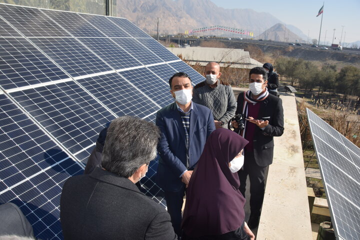 افتتاح دومین نیروگاه خورشیدی ۳۰ کیلوواتی در منطقه ۲۰
