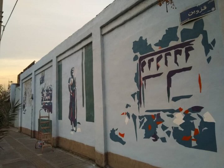 اجرای ۴۵ هزار مترمربع بازپیرایی و نقاشی دیواری در منطقه ۱۰