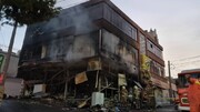 آتش‌سوزی در ساختمانی واقع در خیابان فداییان اسلام