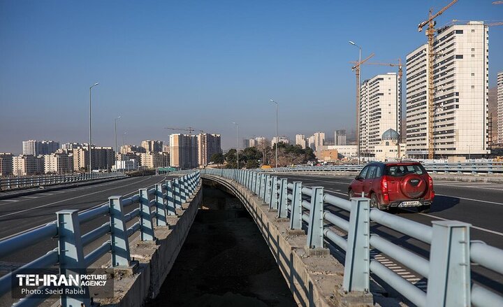 بازگشایی پل تقاطع غیرهمسطح بزرگراه شهید همدانی 