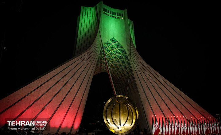 ویدیومپینگ برج آزادی به مناسبت روز مباهله+فیلم