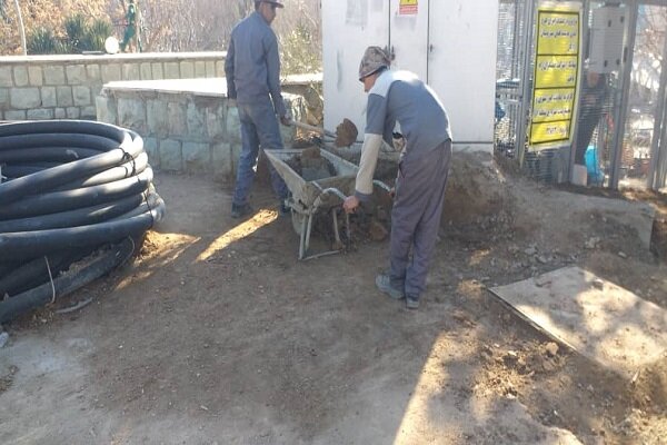 اجرای عملیات هوشمندسازی شبکه آب‌رسانی بوستان آزادگان