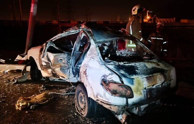 دو کشته و یک مصدوم در تصادف خودرو در بزرگراه امام علی(ع)