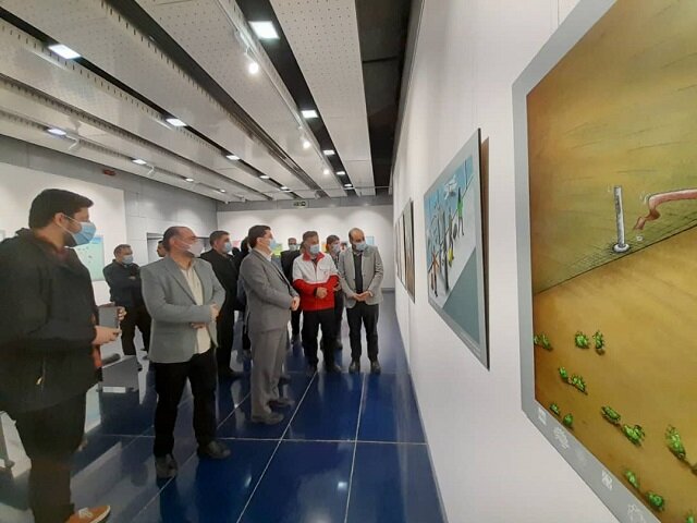 افتتاح نمایشگاه کاریکاتورهای برتر جشنواره بحران در پردیس ملت