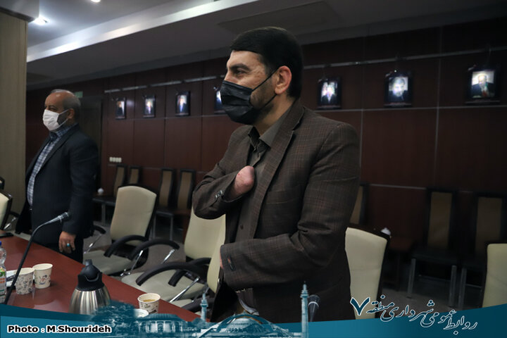 دیدار صمیمی شهردار منطقه ۷ با جانبازان و ایثارگران شاغل