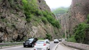 جاده چالوس یکطرفه شد