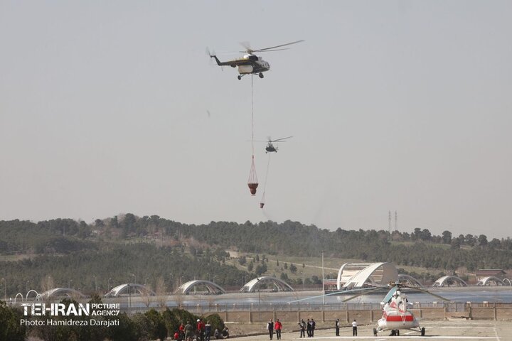تمرین مشترک امداد هوایی کلانشهر تهران با سناریوی بحران زلزله