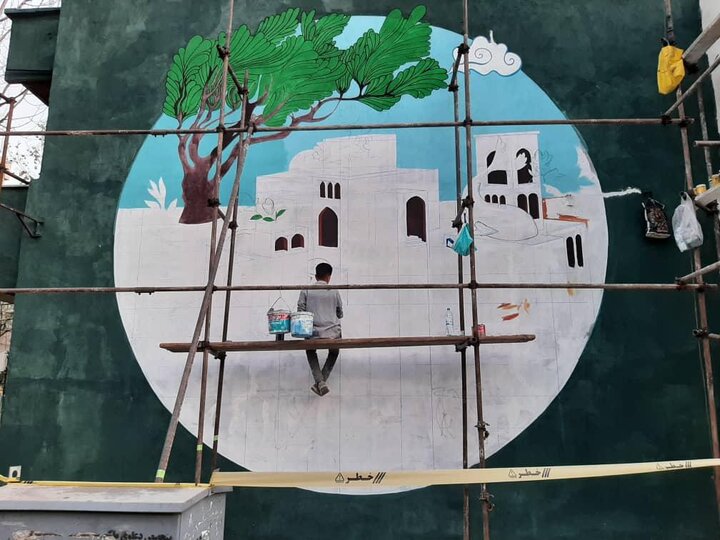 آغاز اجرای بیش از ۳۰ طرح دیوارنگاری در محور دماوند