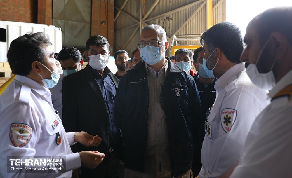 حضور شهردار در تمرین مشترک امداد هوایی تهران