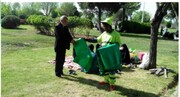 توزیع یک تن کیسه زباله در بهشت حضرت زهرا(س) در روز طبیعت