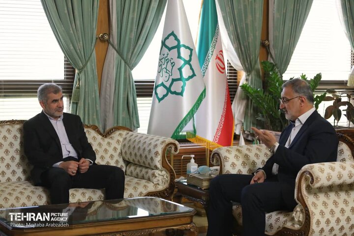 دیدار نایب‌رئیس مجلس شورای اسلامی با شهردار تهران