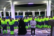 برگزاری دورهمی رمضانی پاکبان‌های شهرداری منطقه۸ در باغ‌موزه مینیاتور