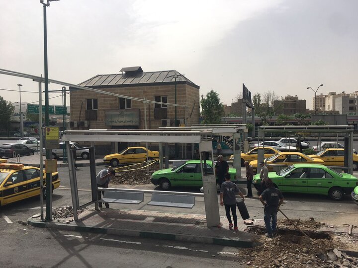مسقف‌سازی پایانه علم و صنعت در شمال شرق تهران