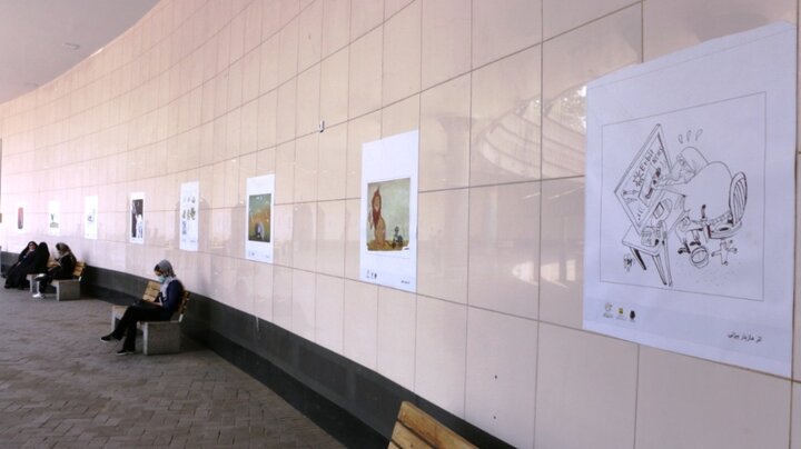 نمایش اقتدار ایران اسلامی با نمایشگاه "سیلی سرخ" در ایوان انتظار